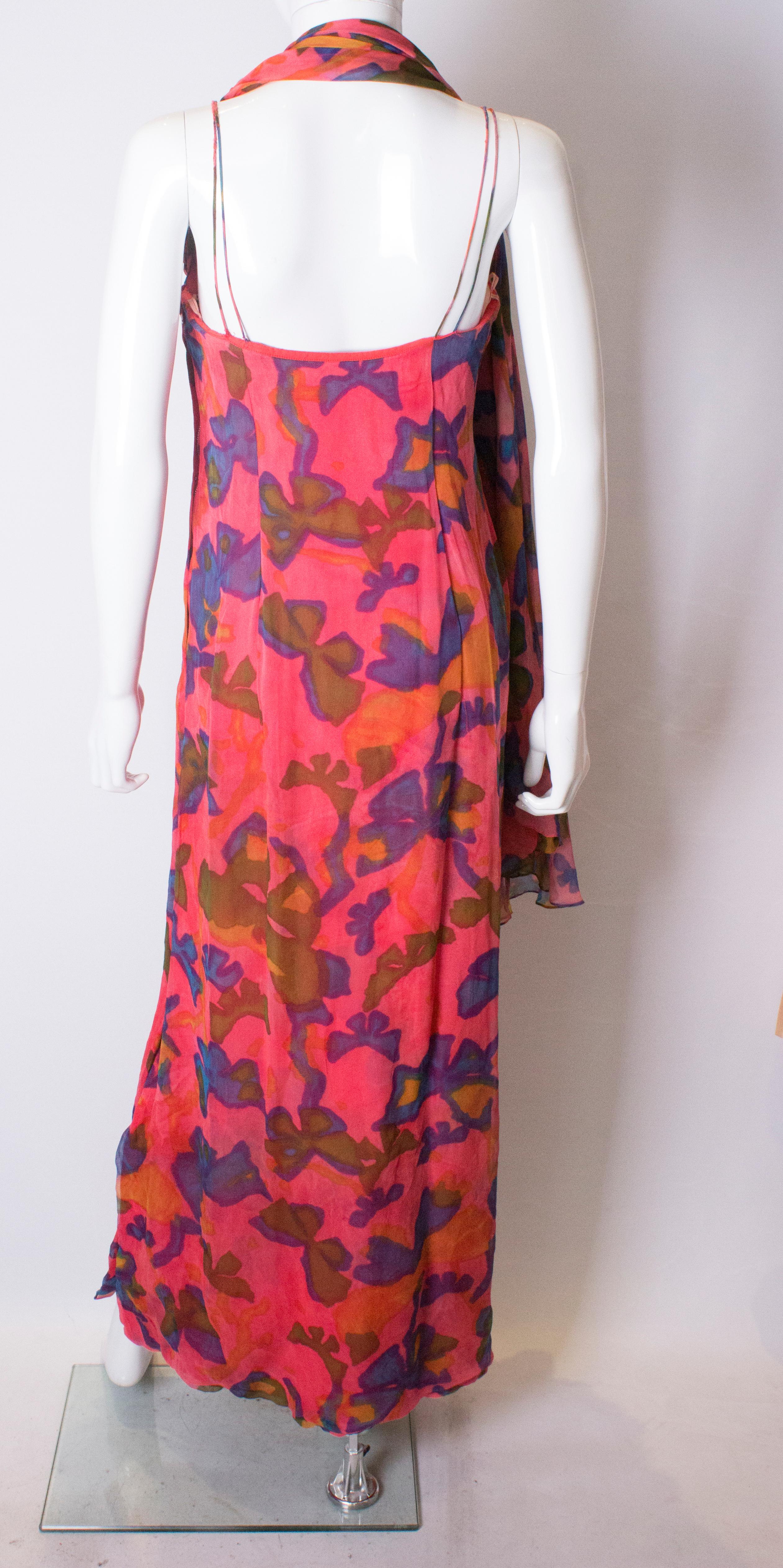 Vintage Malcolm Starr Silk Gown 2