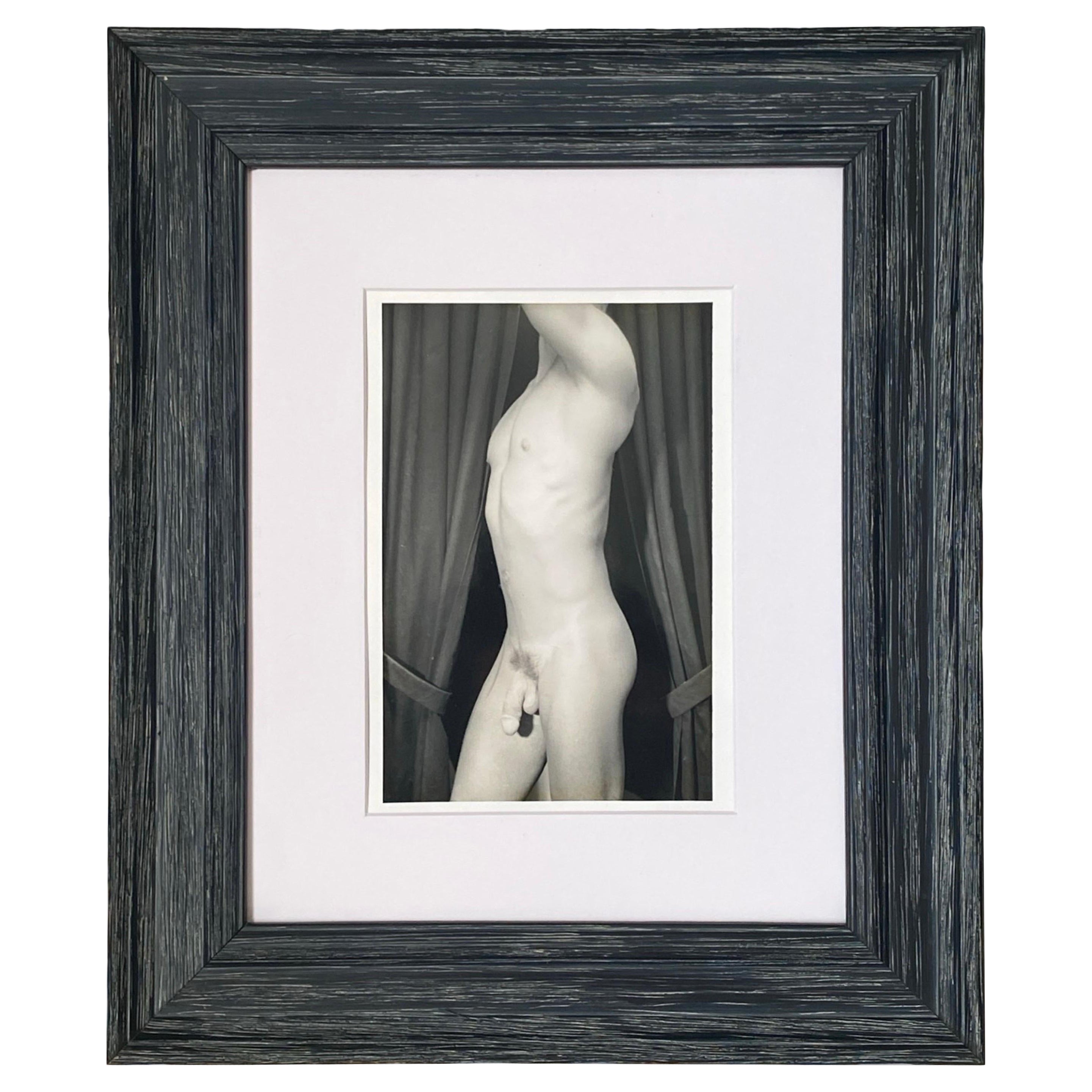 Vintage Male Nude B & W Study Orig Photograph for "Masculine" George Machado