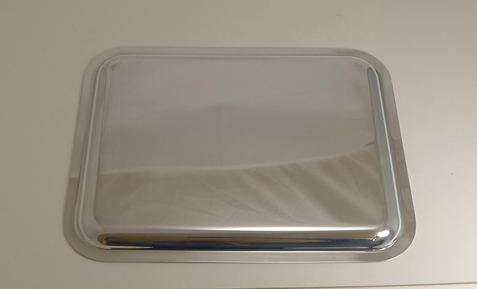 Vintage Malmaison by Christofle Cocktail / Drinks Tray or Salver In Good Condition In Bath, GB