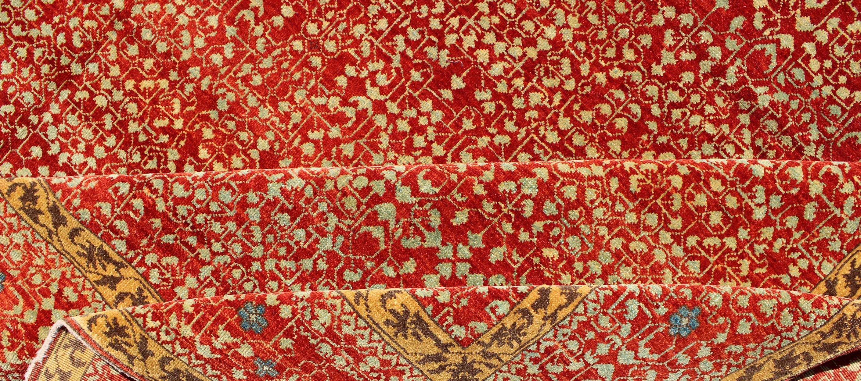 Mamluk-Teppich im Vintage-Stil mit All-Over-Ottoman-Design von Keivan Woven Arts  im Angebot 3