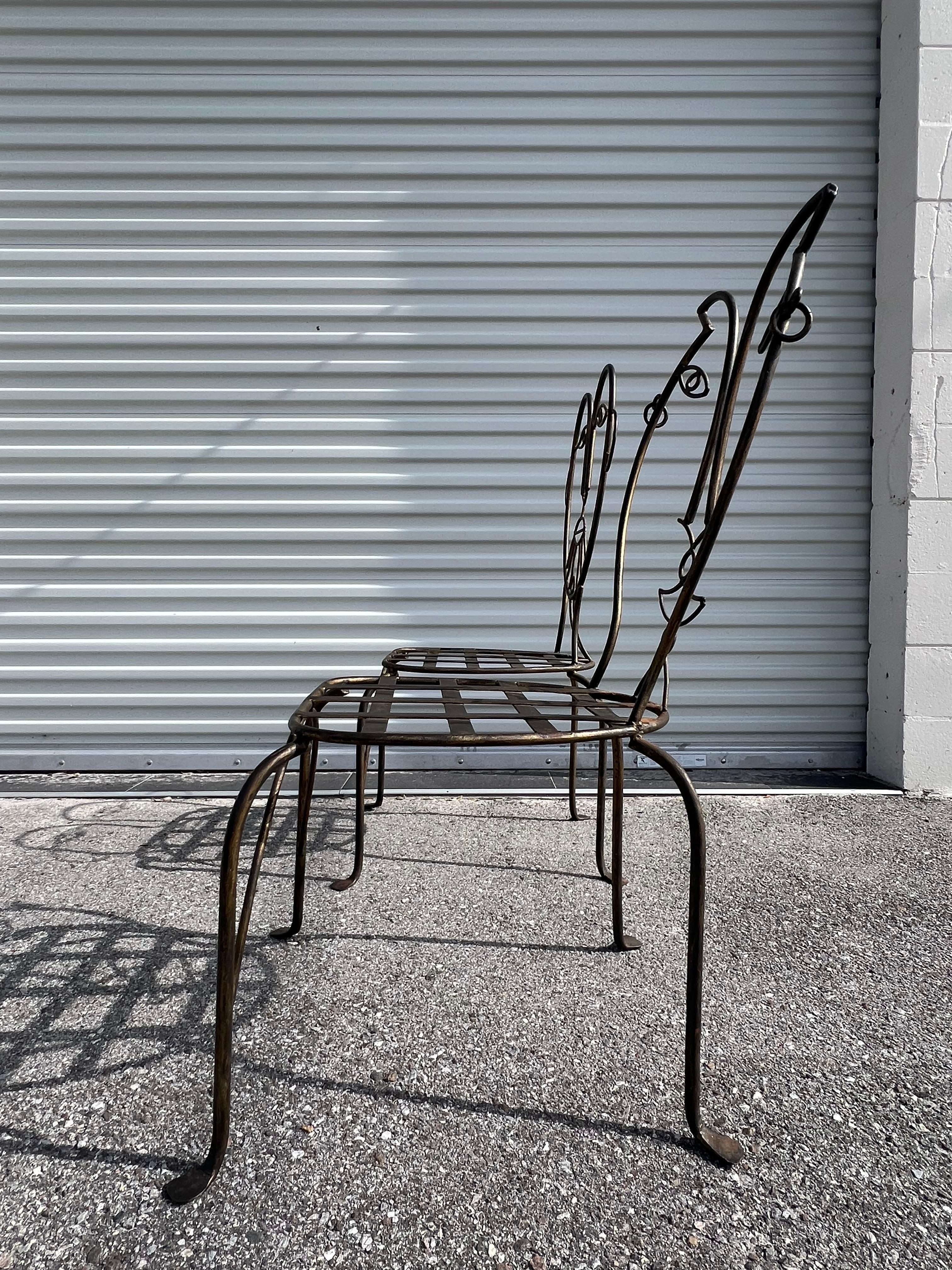 Vintage Mann und Frau Pop Art Stühle Heavy Iron Bronze Finish 1980's Skurrile im Angebot 5