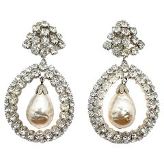 Vintage Manfred Kleinert Baroque Pearl Earrings 1950s