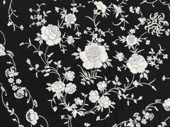 Vintage Manila Shawl, Tablecloth Chinese Embroidery