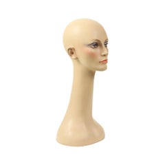 Vintage Mannequin Display Head Bust Female Mannequin 52cm