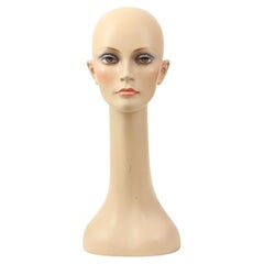 Vintage Mannequin Display Head Bust Female Mannequin 52cm