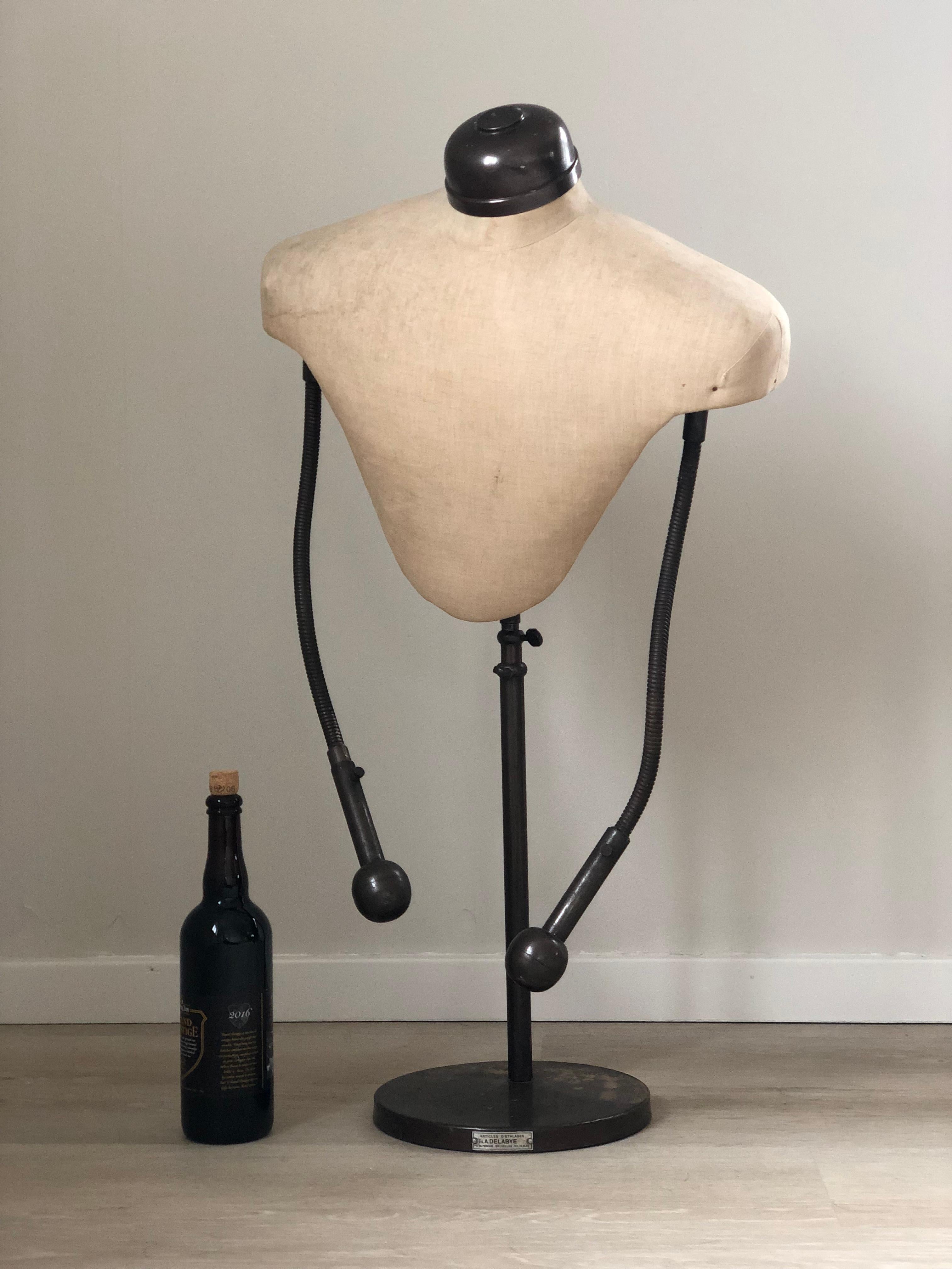 Hand-Crafted Vintage Mannequin Marked Brussel 1950s For Sale