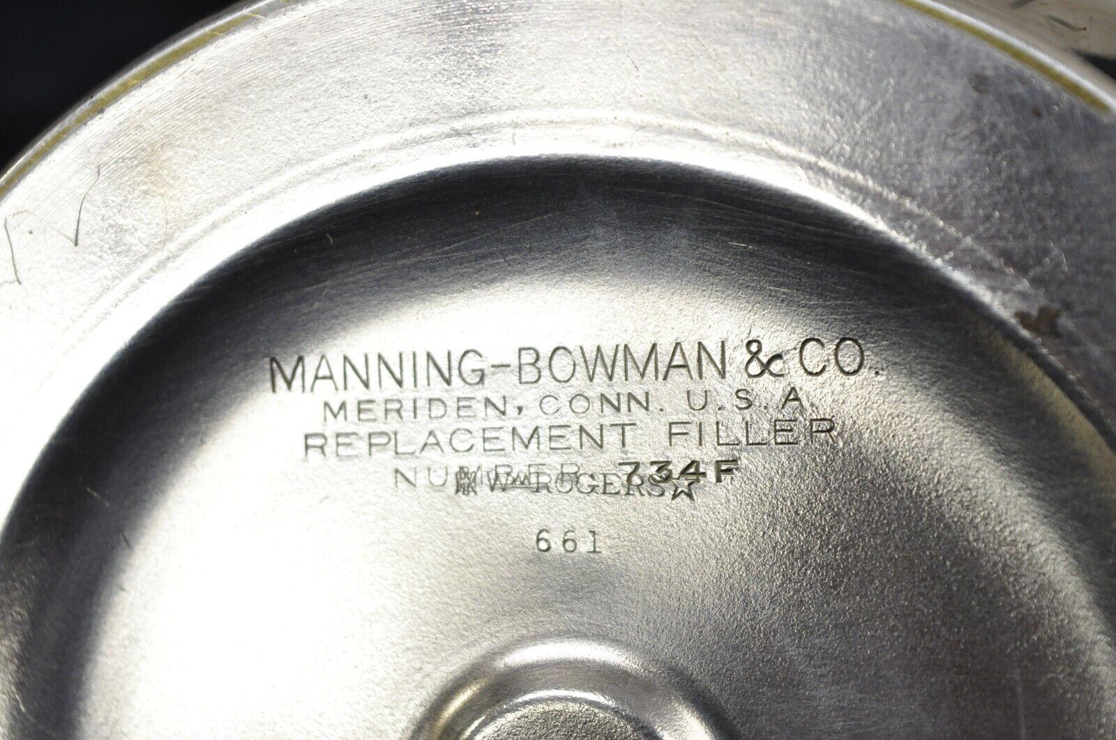 Seau à glace moderne à couvercle argenté Manning-Bowman & Co en vente 4