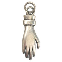 Vintage Mano Figa Sterling Silver Hand Charm Pendant