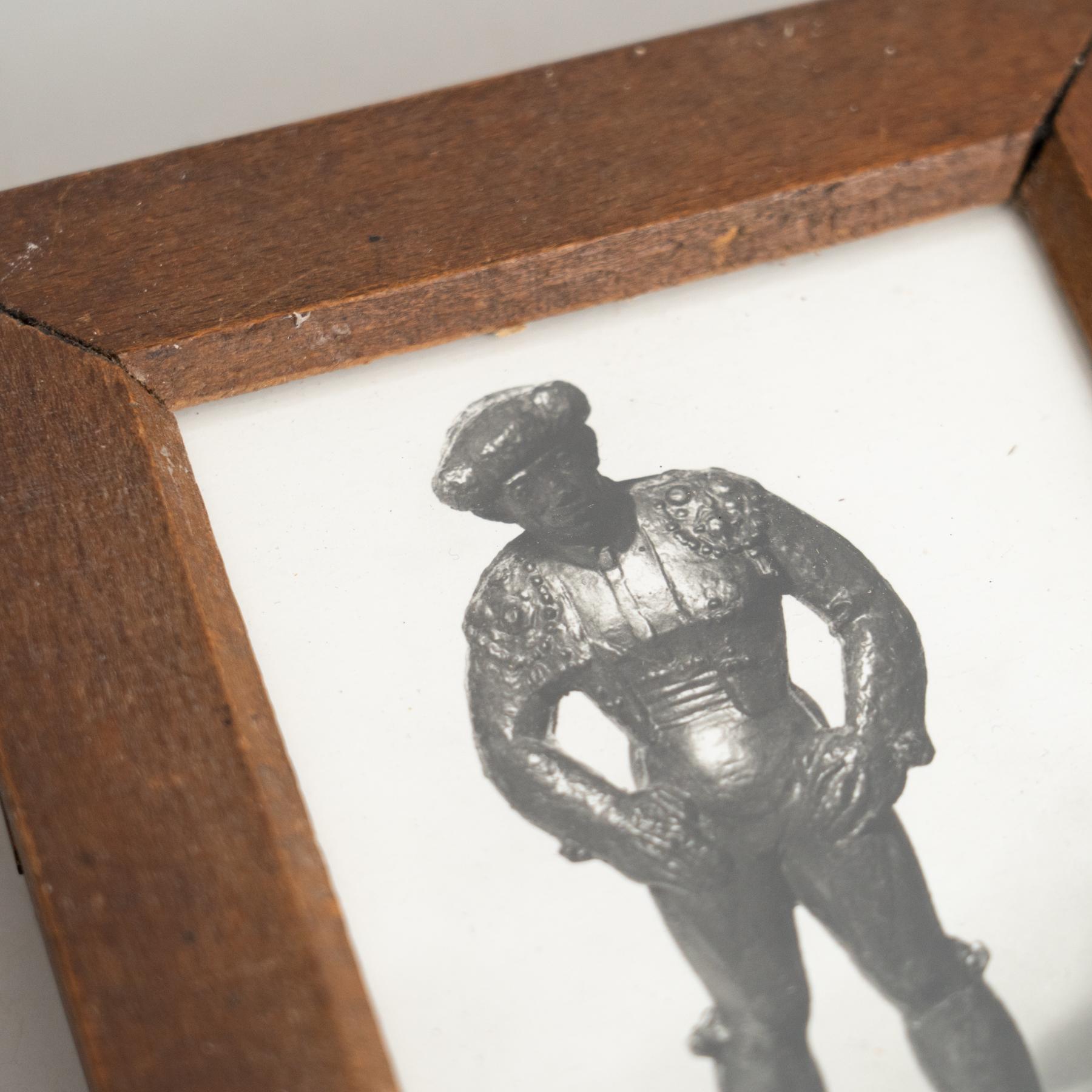 Fotografia vintage di scultura in bianco e nero di Manolo Hugué  Circa 1960  Incorniciato in vendita 4