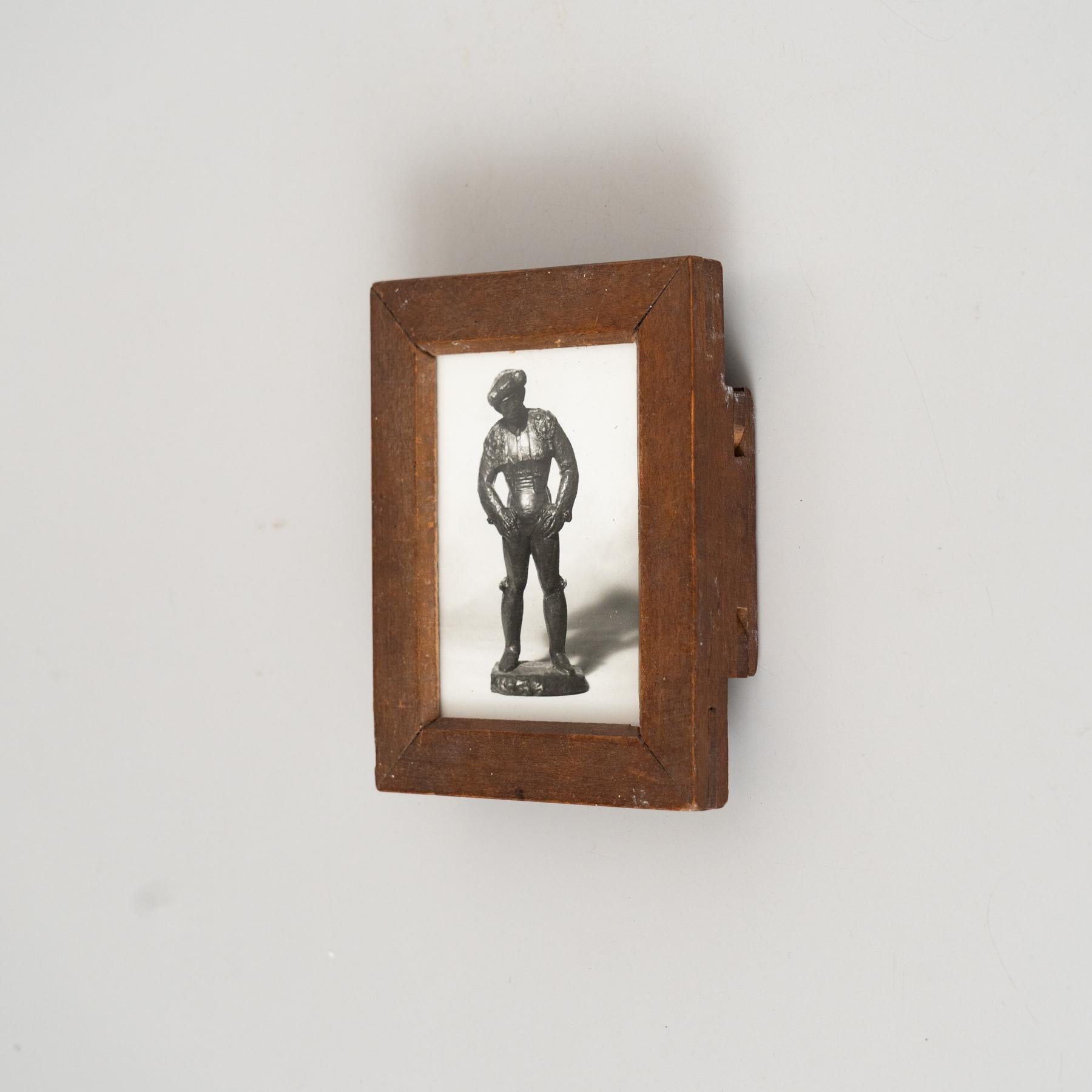 Spagnolo Fotografia vintage di scultura in bianco e nero di Manolo Hugué  Circa 1960  Incorniciato in vendita