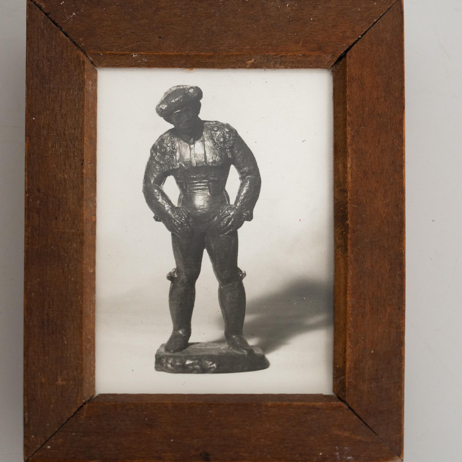 Fotografia vintage di scultura in bianco e nero di Manolo Hugué  Circa 1960  Incorniciato In condizioni buone in vendita a Barcelona, Barcelona