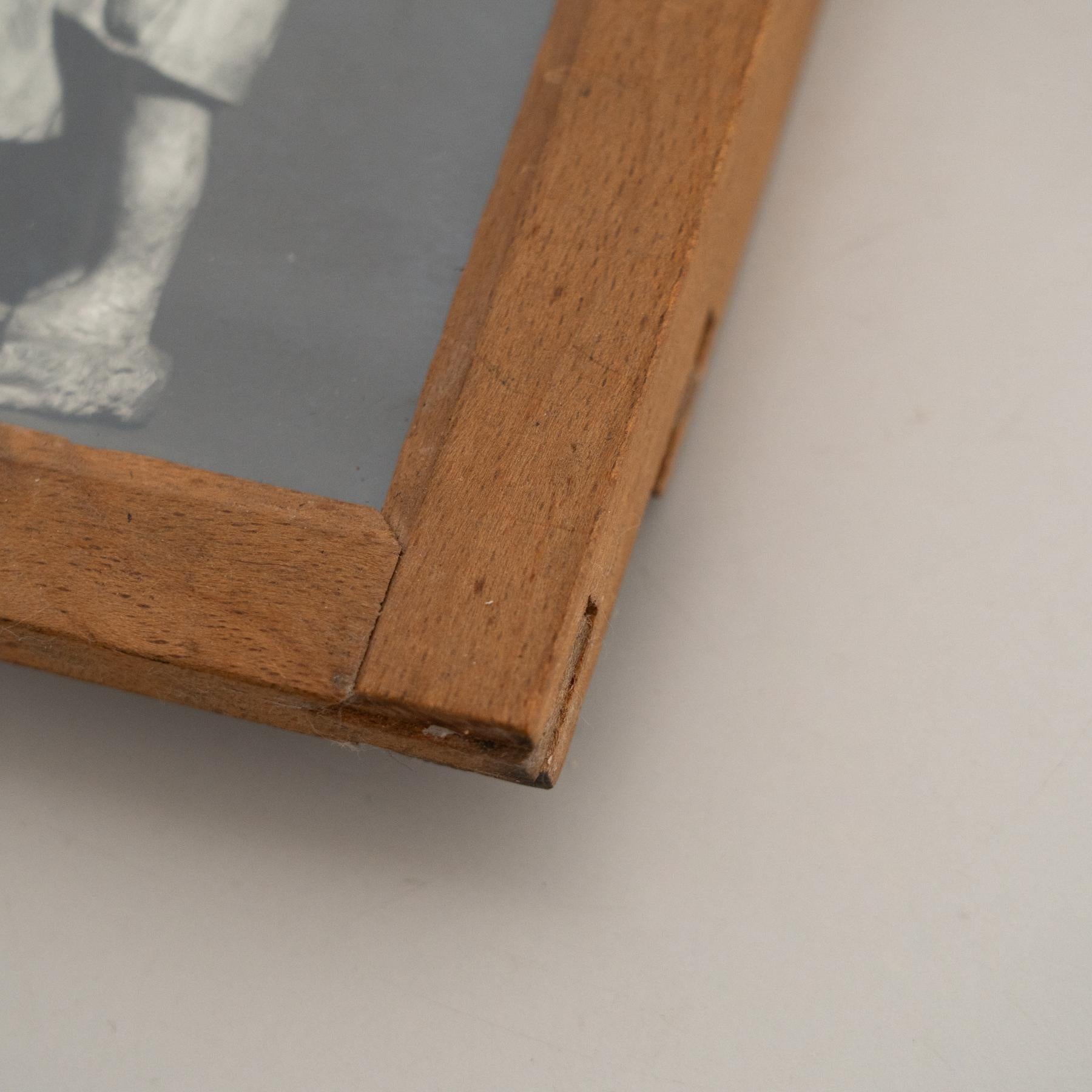 Bois Vintage Manolo Hugué Black White Photography of Sculpture  Circa 1960  Encadré en vente