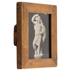 Vintage Manolo Hugué Black White Photography of Sculpture  Circa 1960  Framed