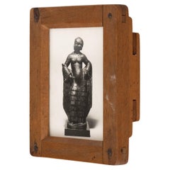 Vintage Manolo Hugué Black White Photography of Sculpture  Circa 1960  Framed