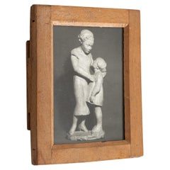 Vintage Manolo Hugué Black White Photography of Sculpture  Circa 1960  Framed