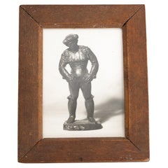 Vintage Manolo Hugué Black White Photography of Sculpture  Circa 1960  Framed