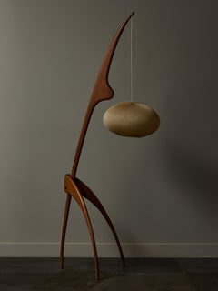 Vintage Mante Religieuse Floor Lamp by Rispal