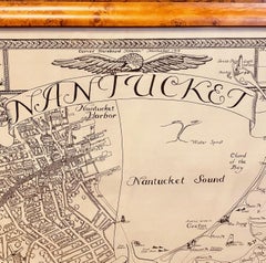 Vintage Map of Nantucket Town by Ruth Haviland Sutton, 1946