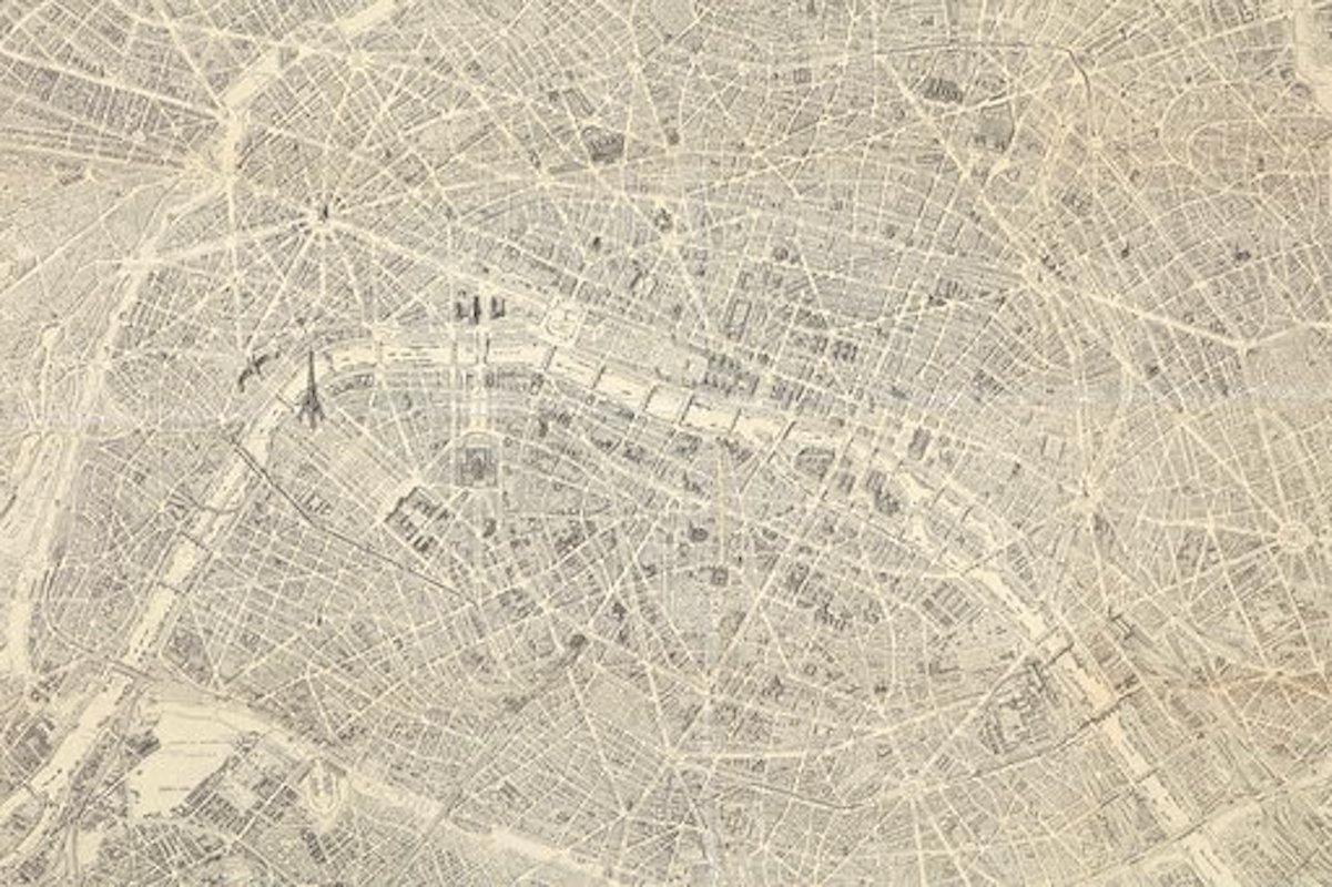 carte paris 1950