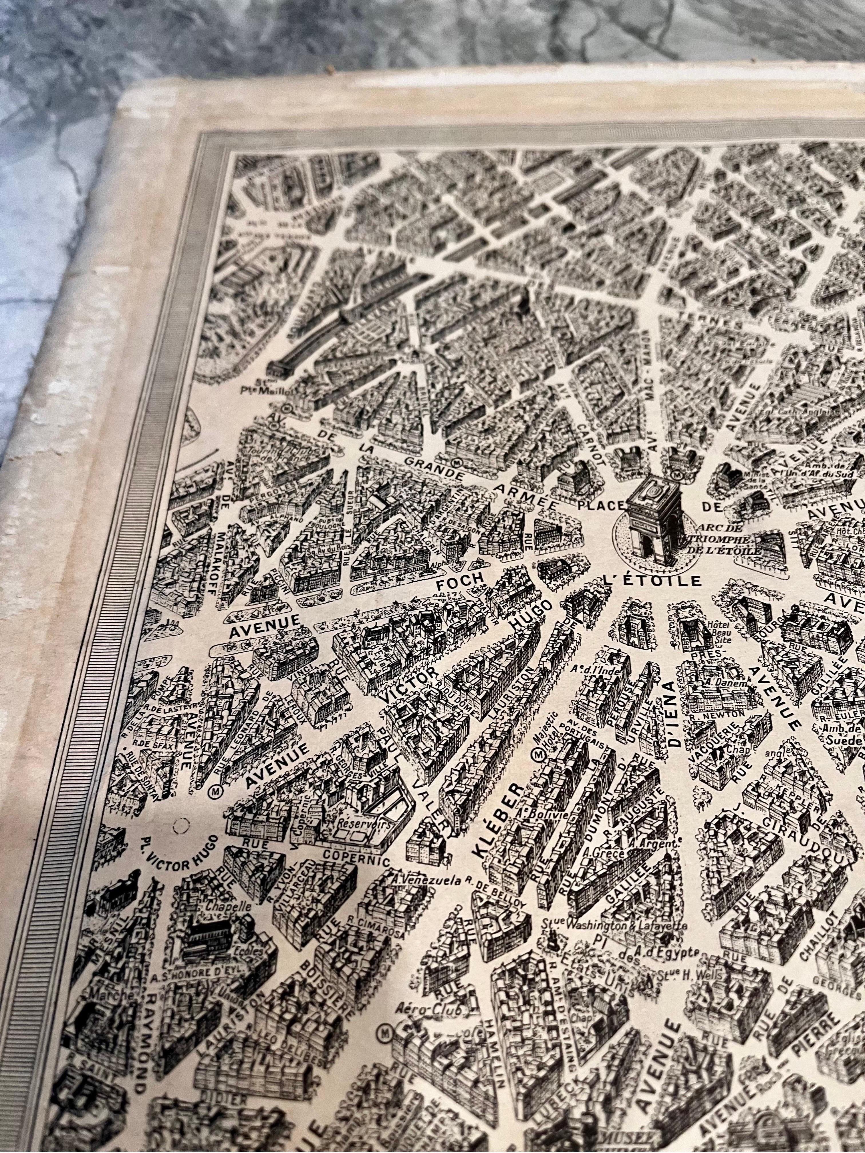 Vintage Map of Paris 