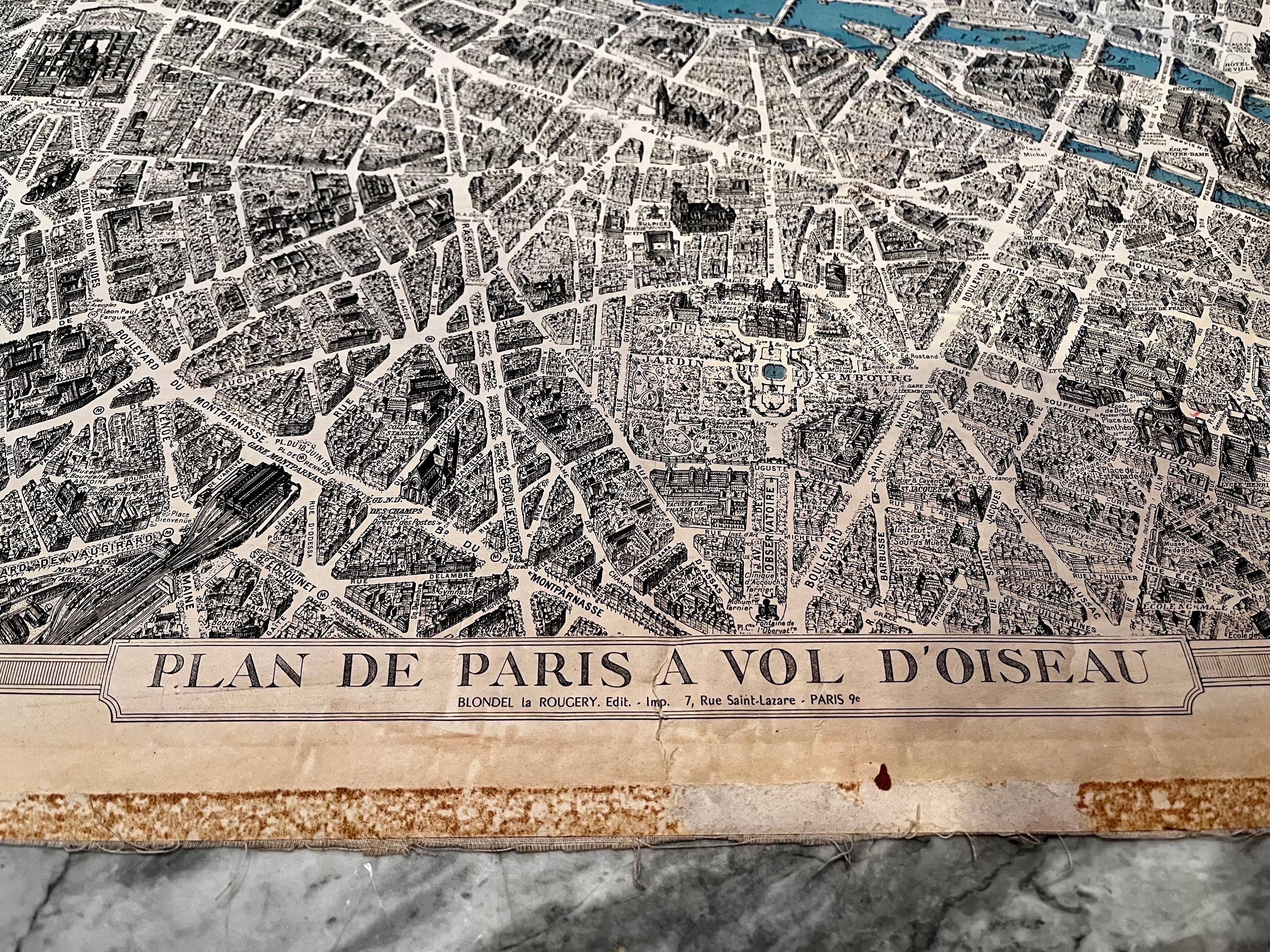 Vintage Map Of Paris
