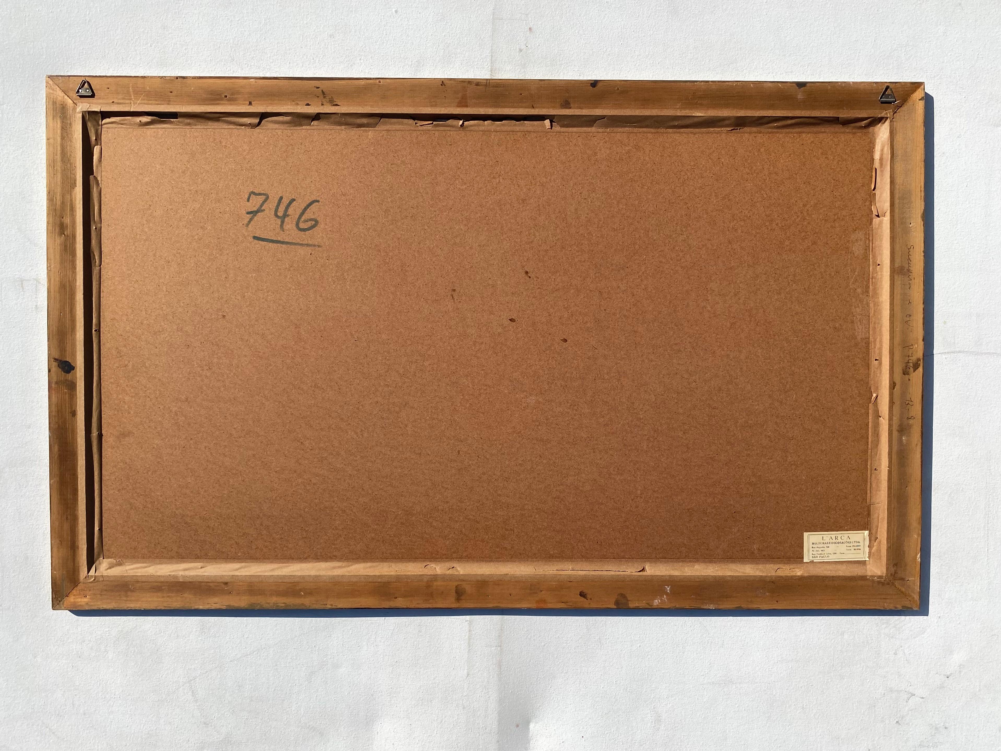 Italienische Druckkarte von Venedig mit Vintage-Druck in Freijo-Holzrahmen mit Rosetten im Angebot 5