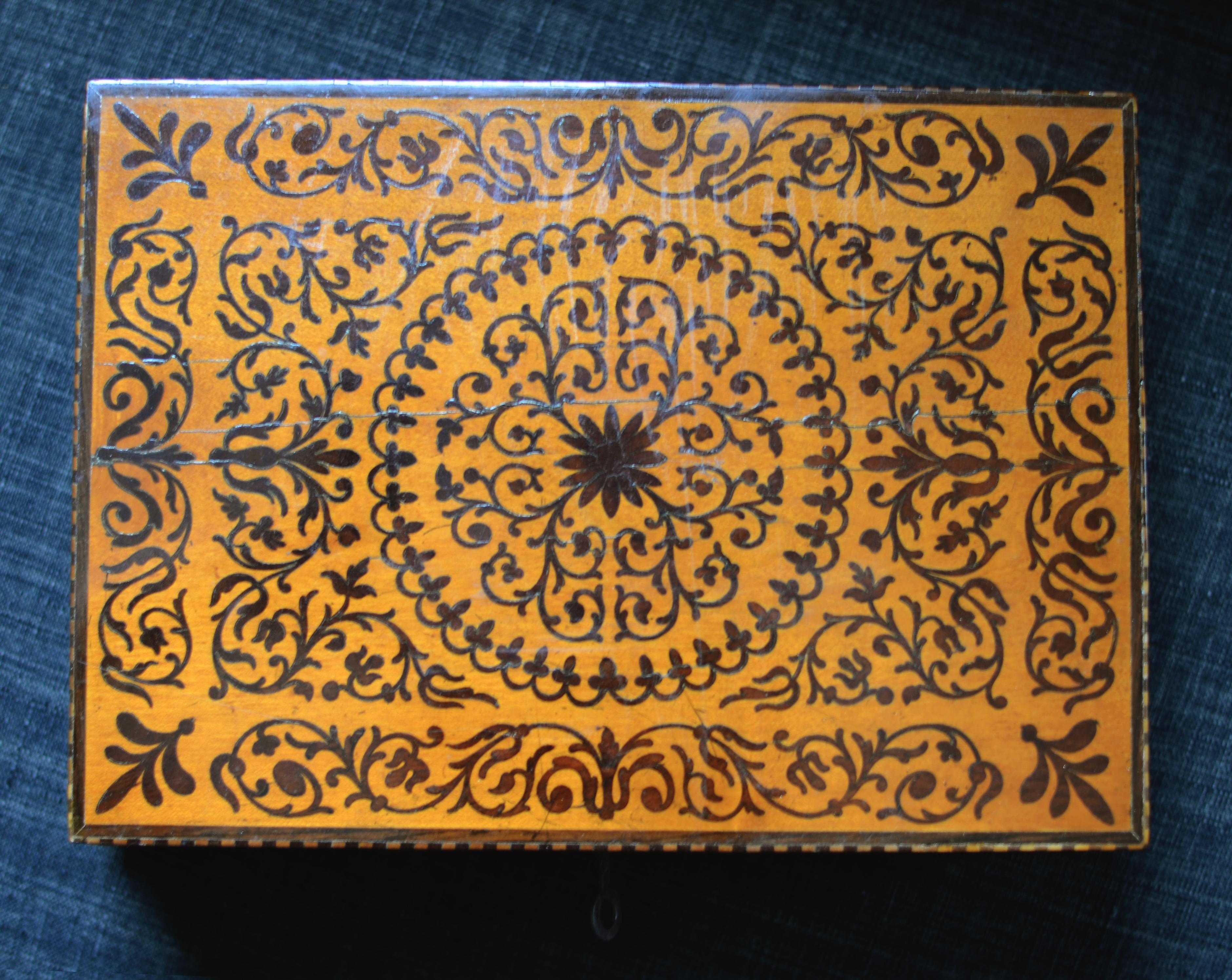 patterned jewellery box