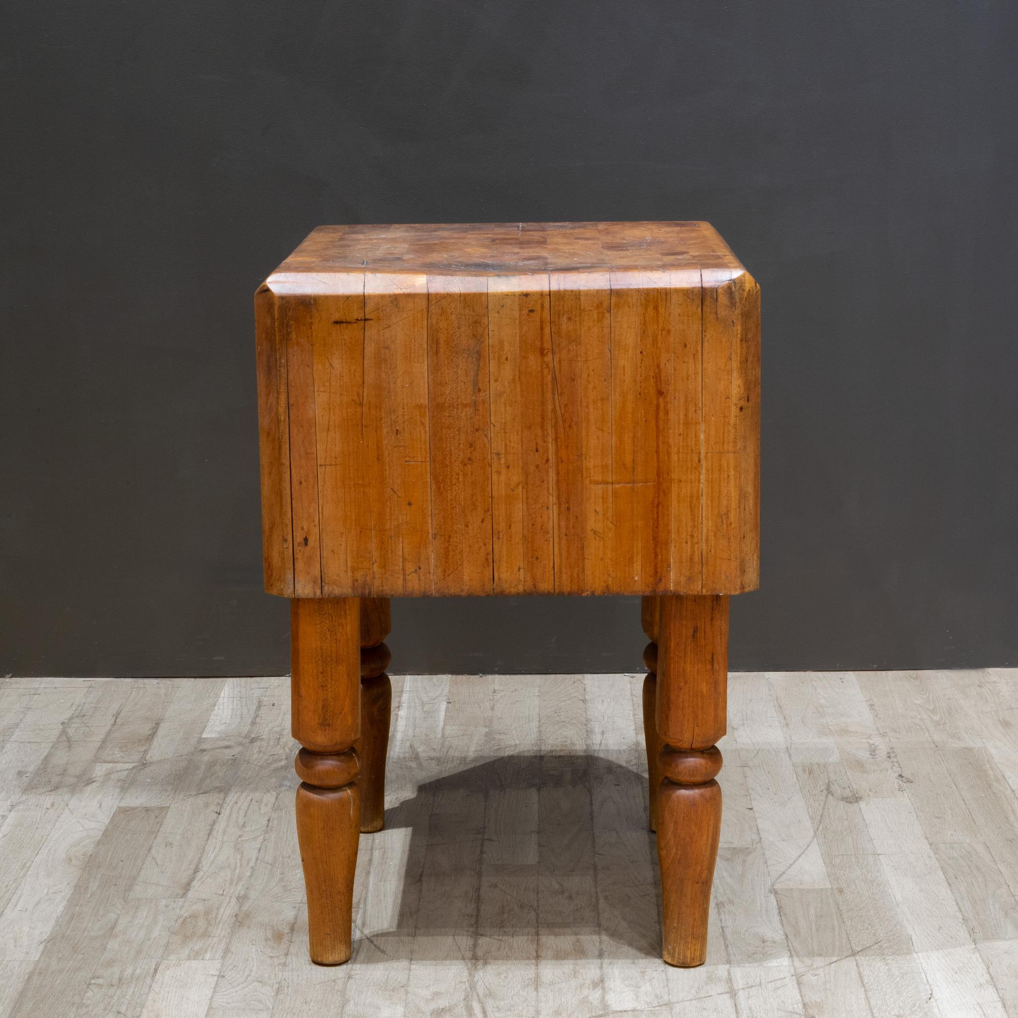 how much is an antique butcher block worth