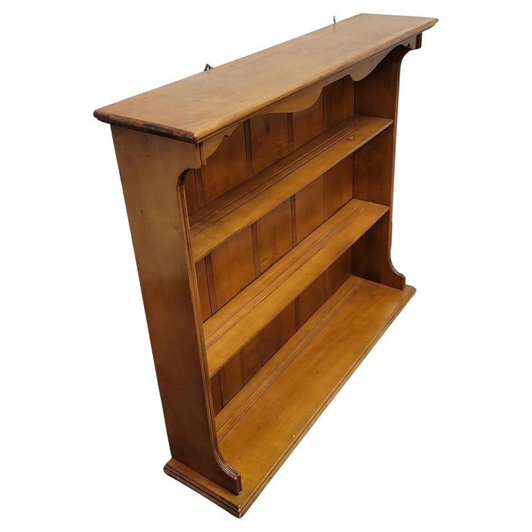 Vintage Maple Hanging Wall Shelves For Sale at 1stDibs