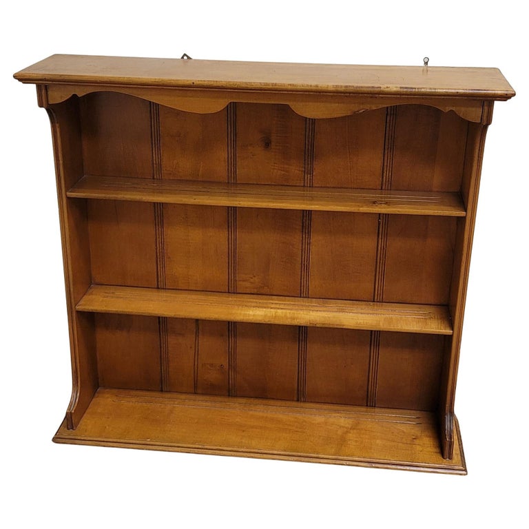 Vintage Maple Hanging Wall Shelves For Sale at 1stDibs