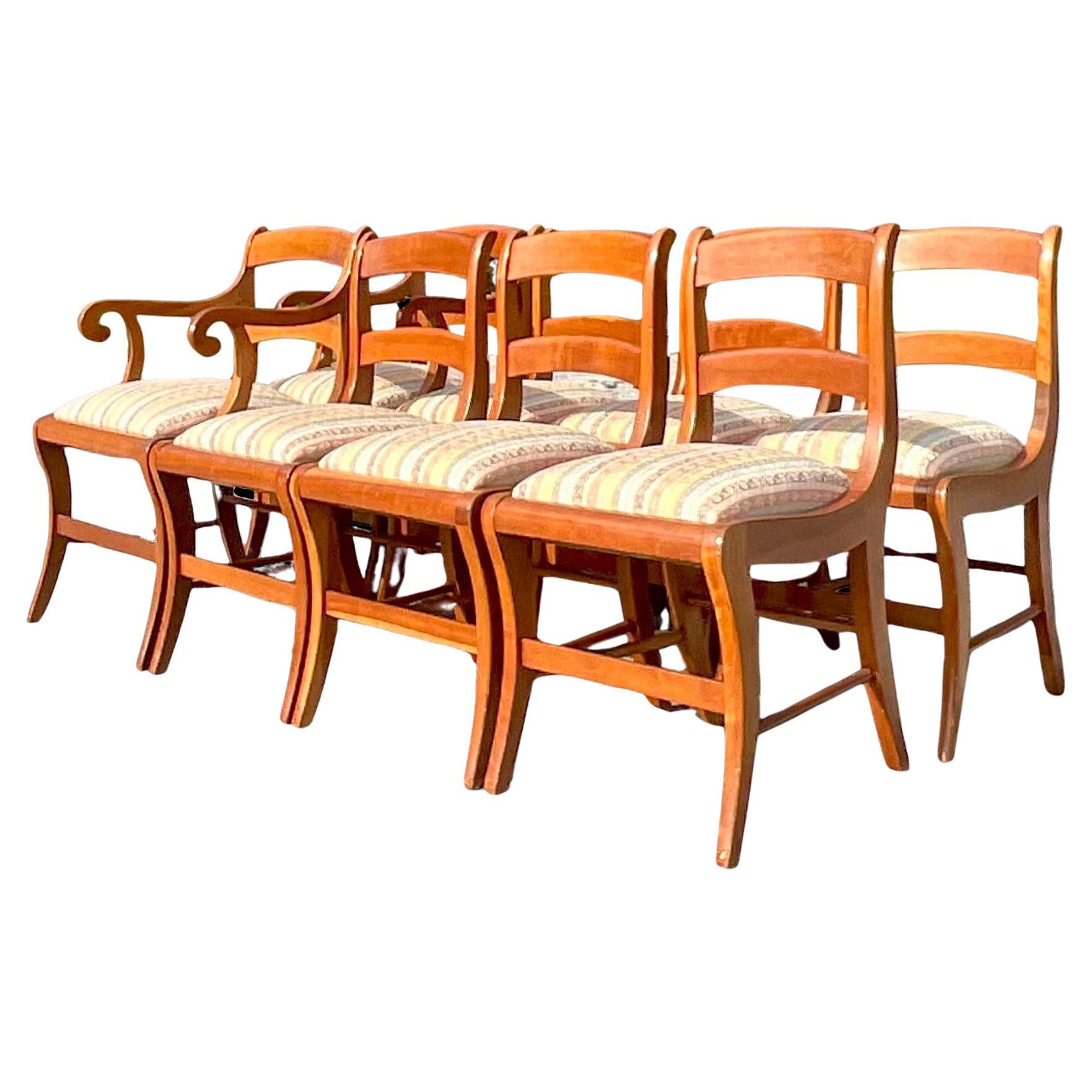 Vintage maple dining chairs hot sale