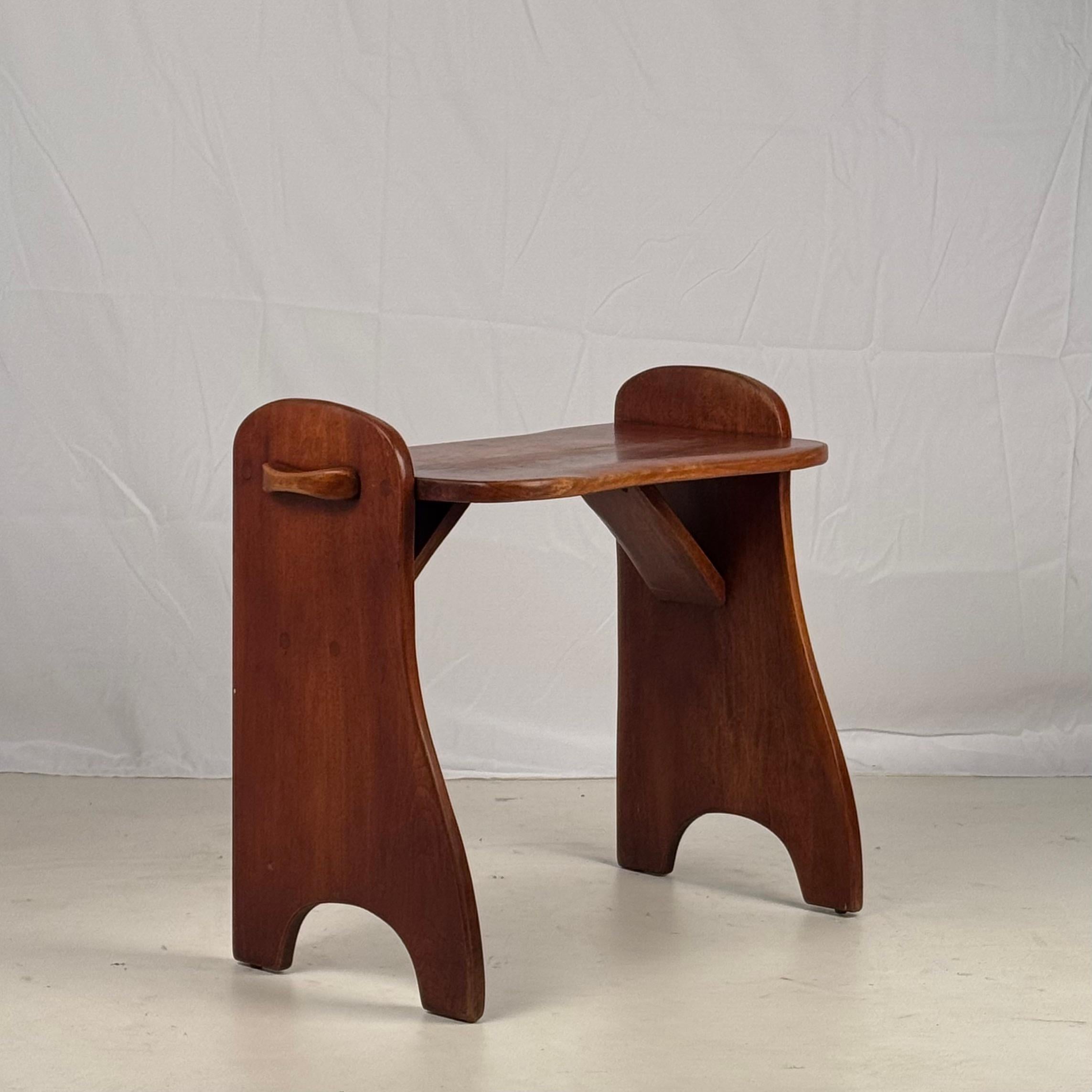American Vintage Maple Stool or Small Bench by Cushman Colonial Creations For Sale
