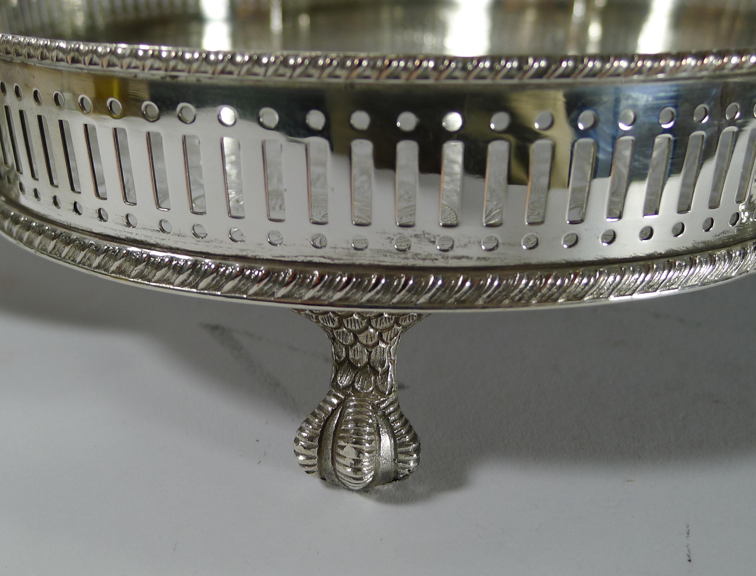 Vintage Mappin & Webb Silver Plated Galleried Tray 1