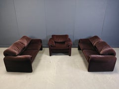 Ensemble de canapés Maralunga de Vico Magistretti pour Cassina, 1973