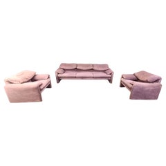 Sofá vintage Maralunga de Vico Magistretti para Cassina, 1973