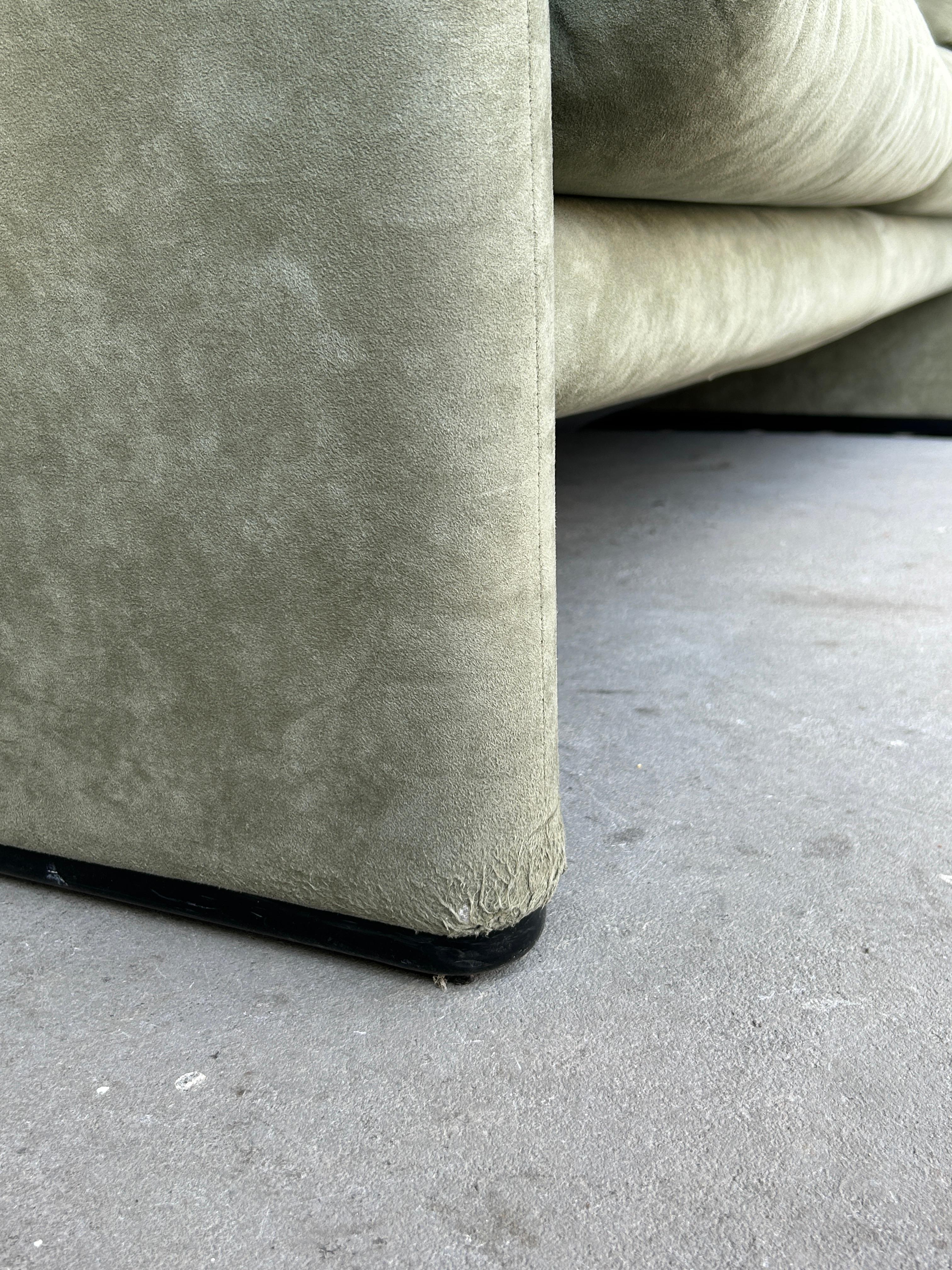 Fabric Vintage 'Maralunga' Two-Seater Sofa by Vico Magistretti for Cassina