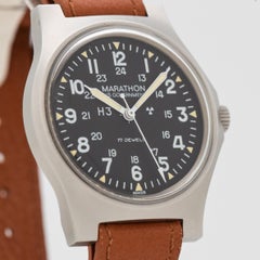 Vintage Marathon Military Stainless Steel Watch, 1984