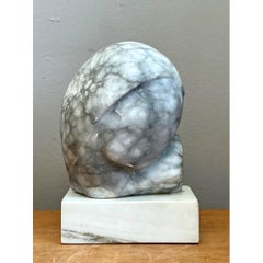 Vintage Marble Abstract Form Sculpture