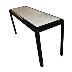 Tavolo consolle vintage in marmo e Wood