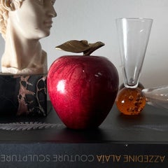 Vintage Marble Apple Paperweight/ Objet D’art, 20th Century