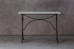 Vintage Marble Bistro Table from France, circa 1950