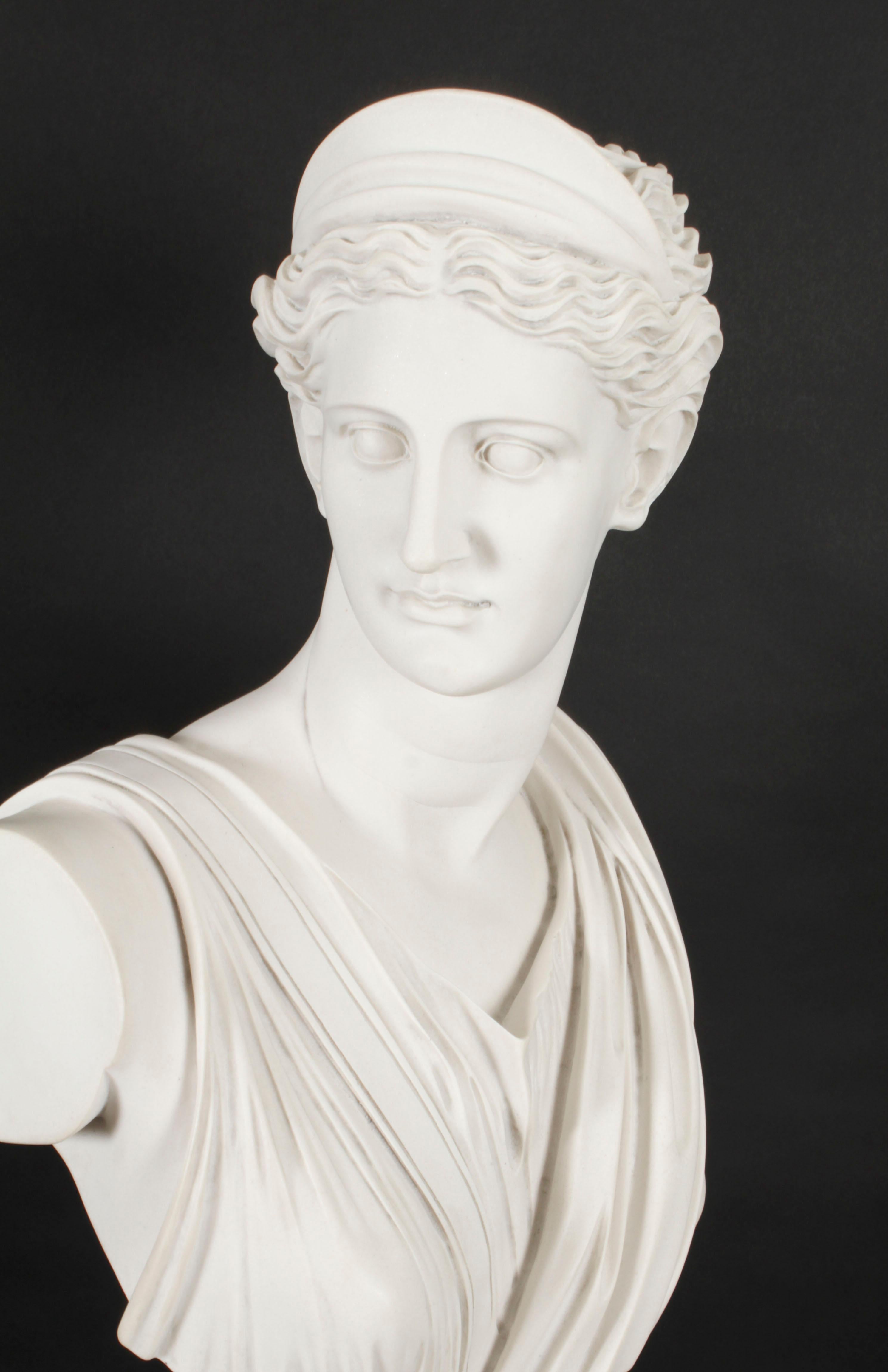 Vintage Marble Bust Diana, 20th Century 9