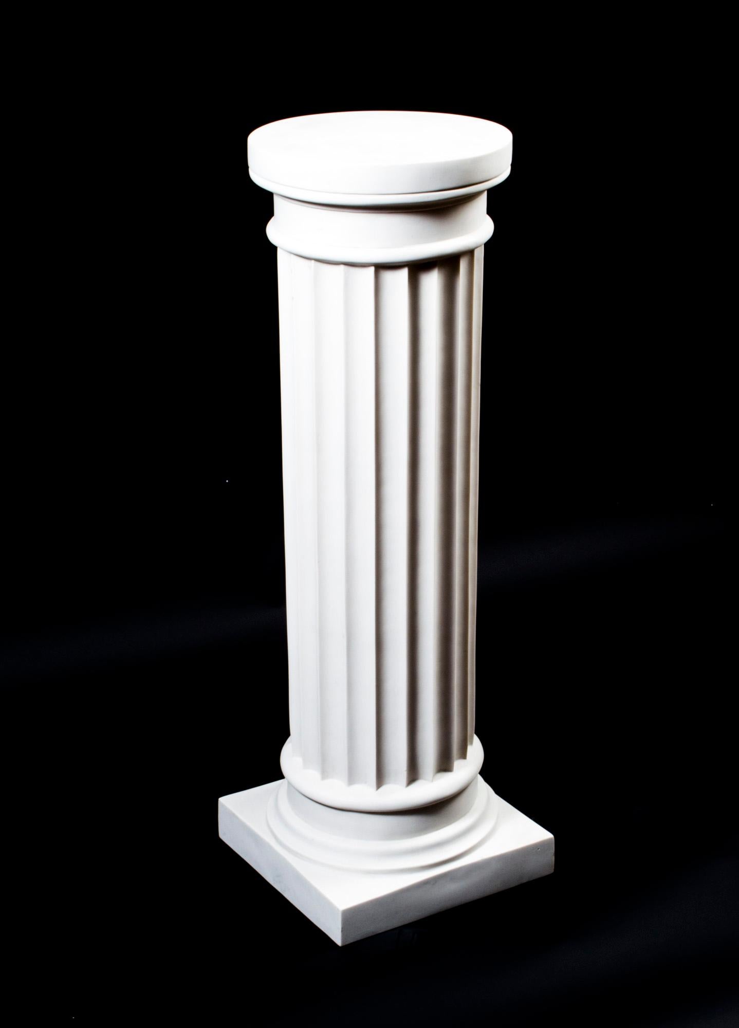 Vintage Marble Bust and Pedestal Roman Statesman Julius Caesar, 20th Century 7