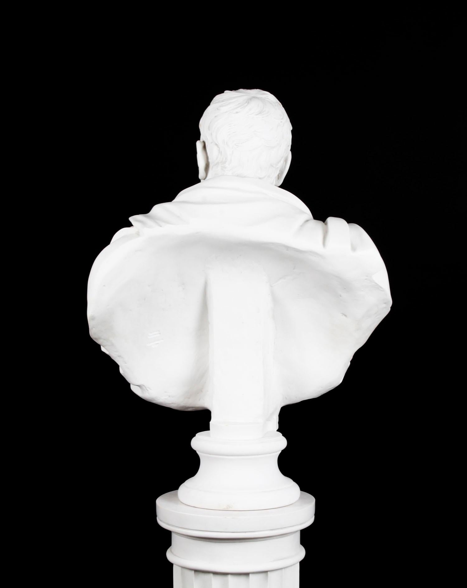 Busto in marmo d'epoca dello statista romano Giulio Cesare XX secolo in vendita 2