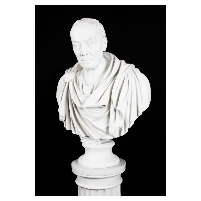 Busto in marmo d'epoca dello statista romano Giulio Cesare XX secolo in vendita 3