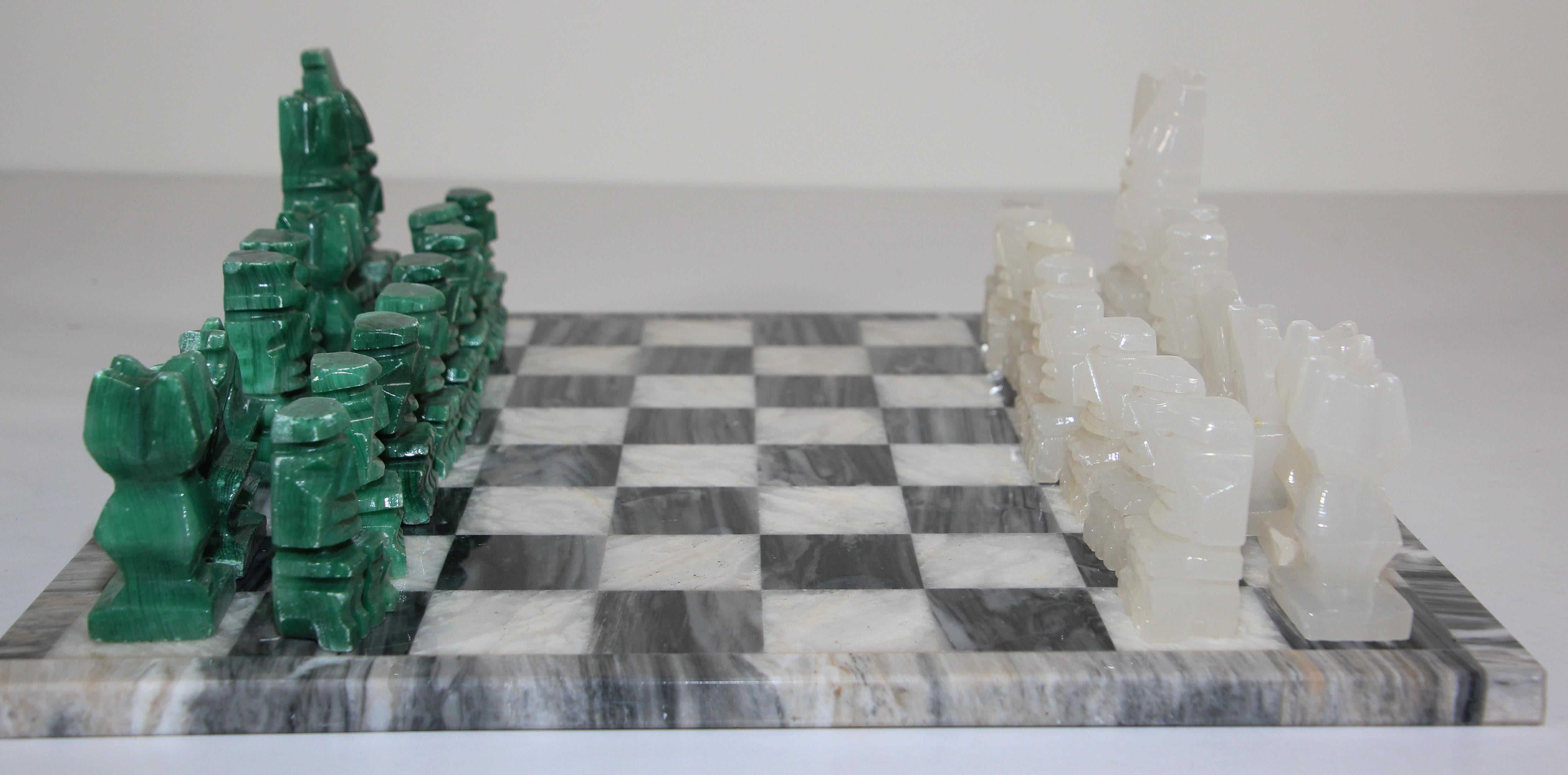 vintage marble chess set