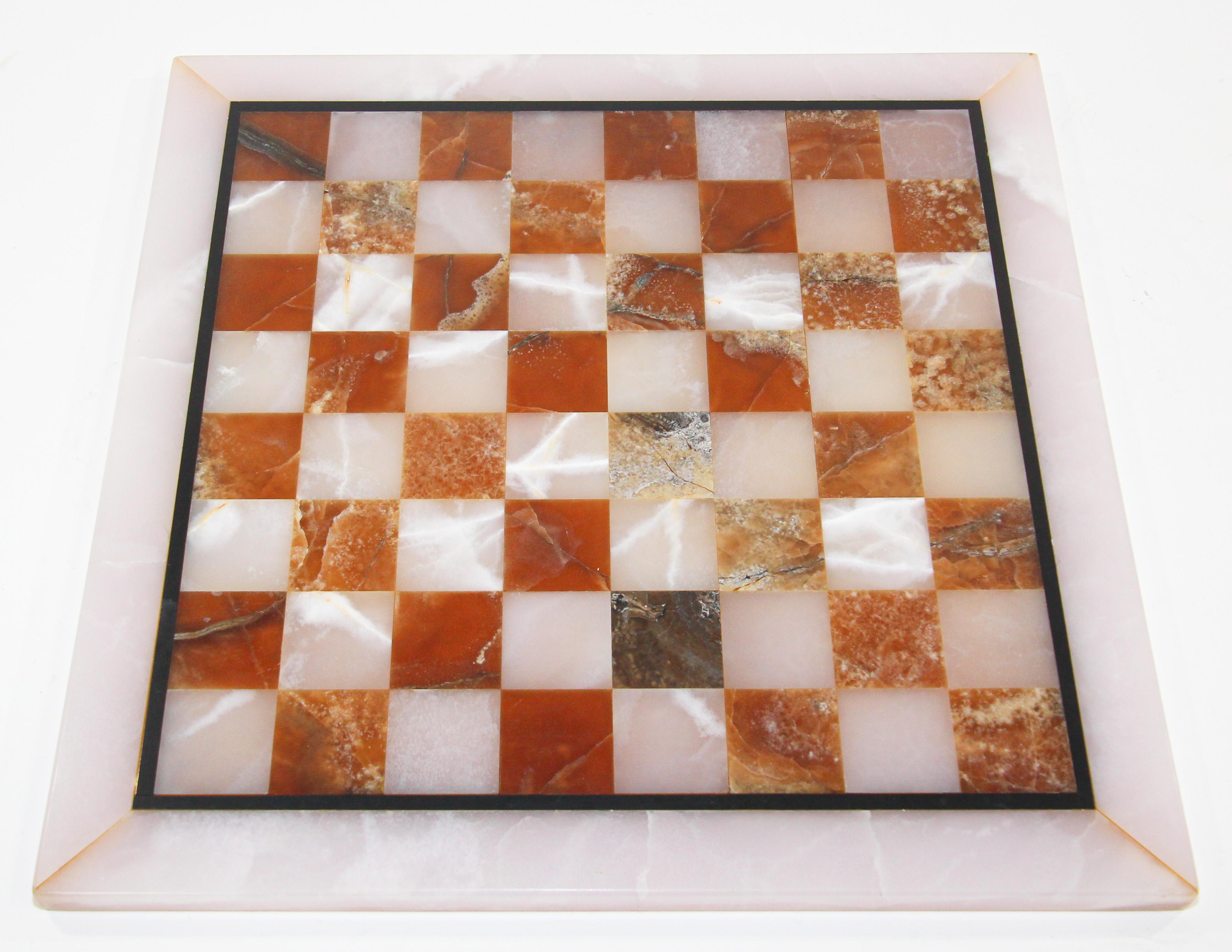 vintage chess set marble