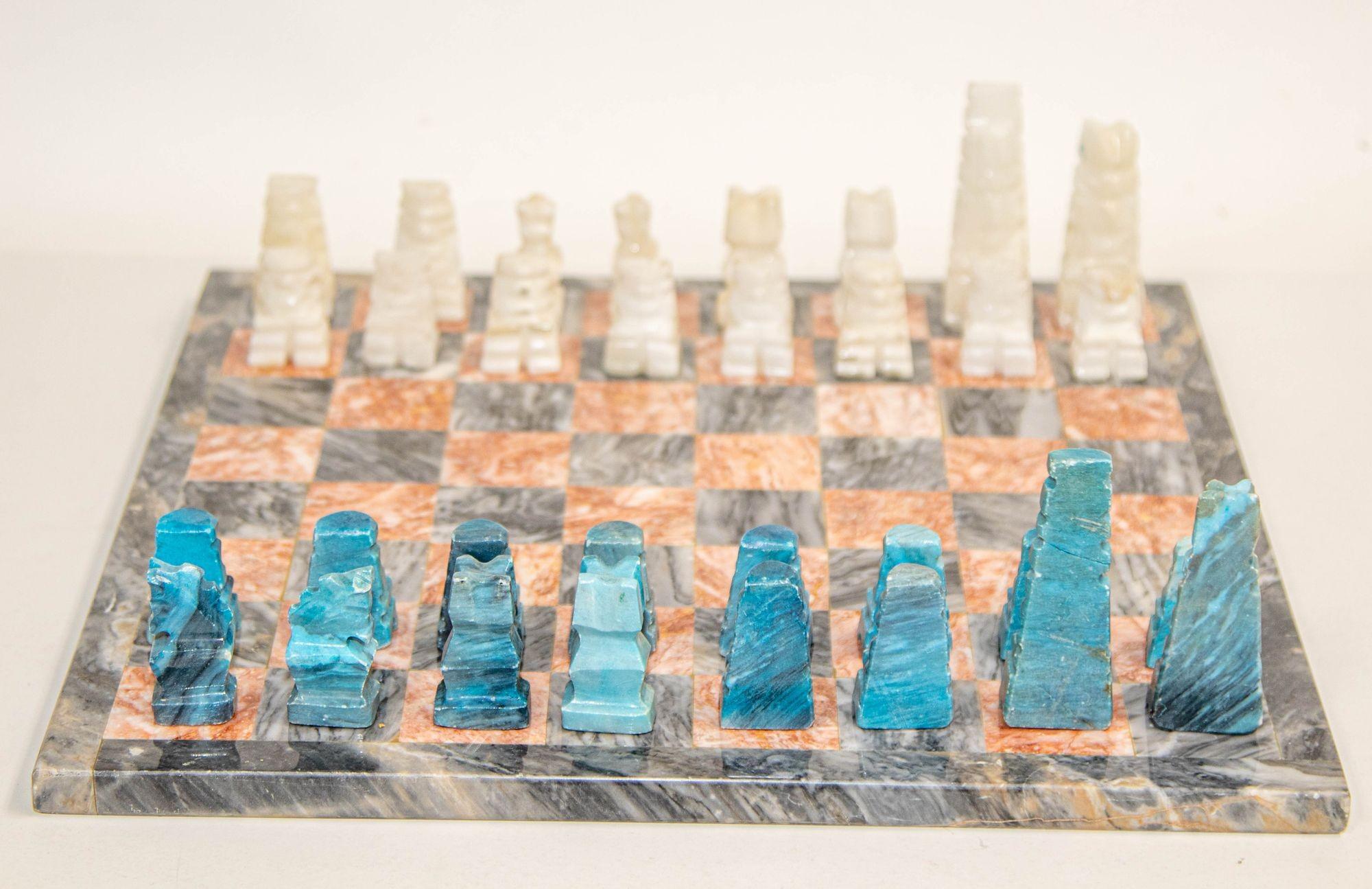 mexican stone chess set