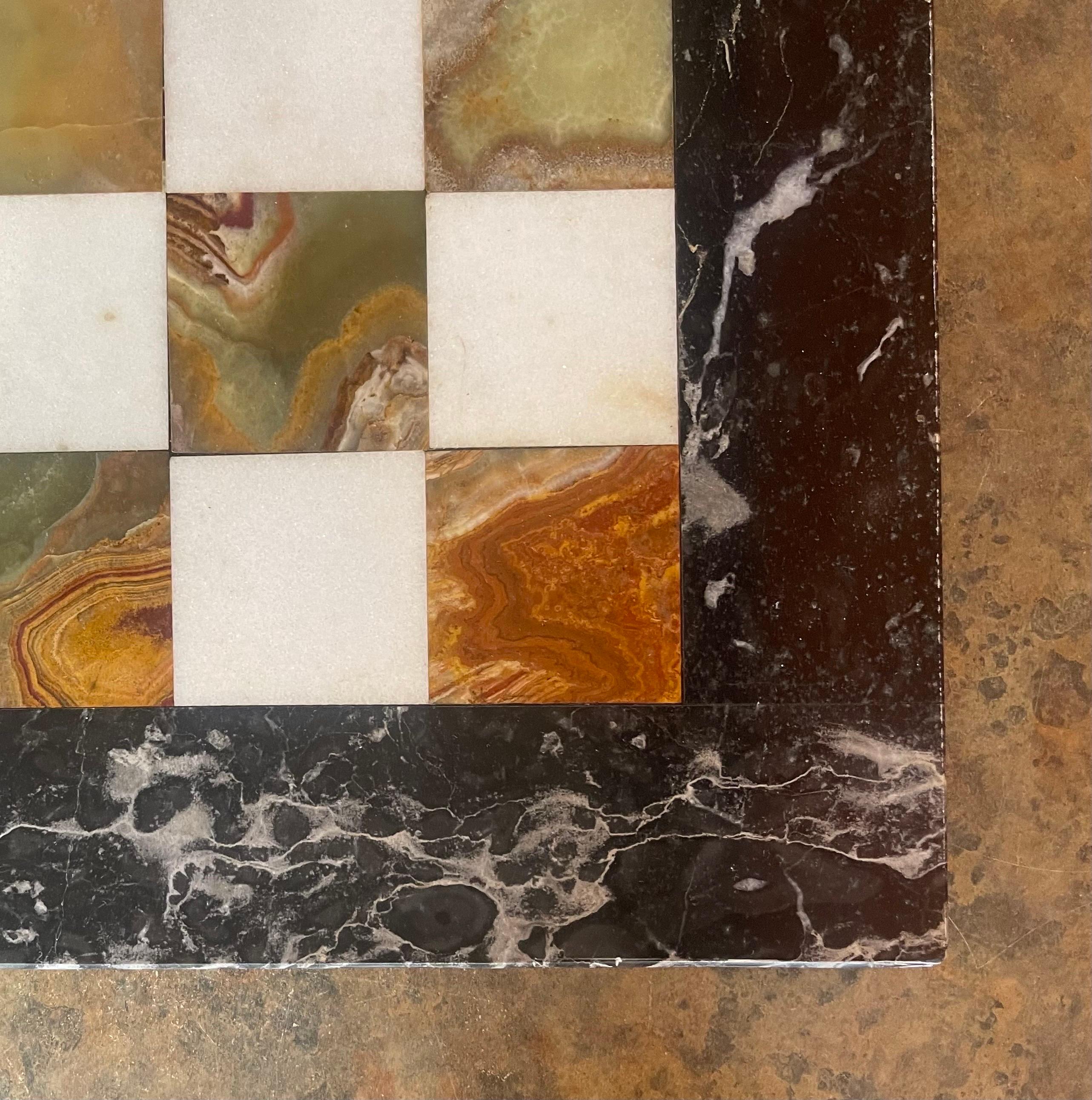 Vintage Marble Chessboard For Sale 5