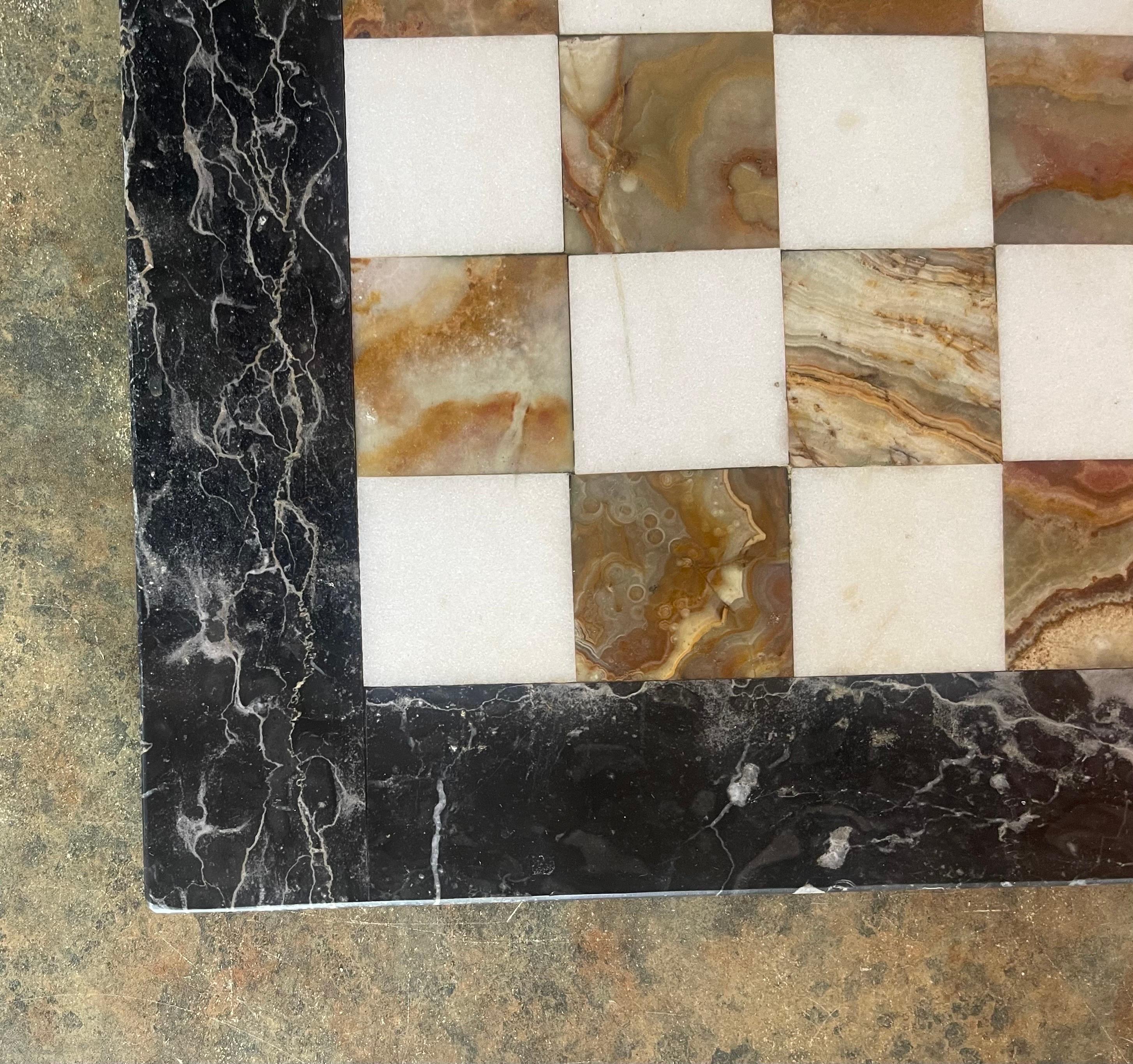 Vintage Marble Chessboard For Sale 6